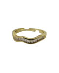 Anillo Zircones Wave