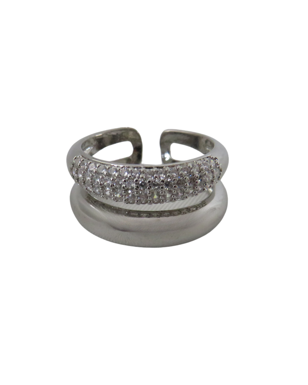 Anillo Silver Pave Classic