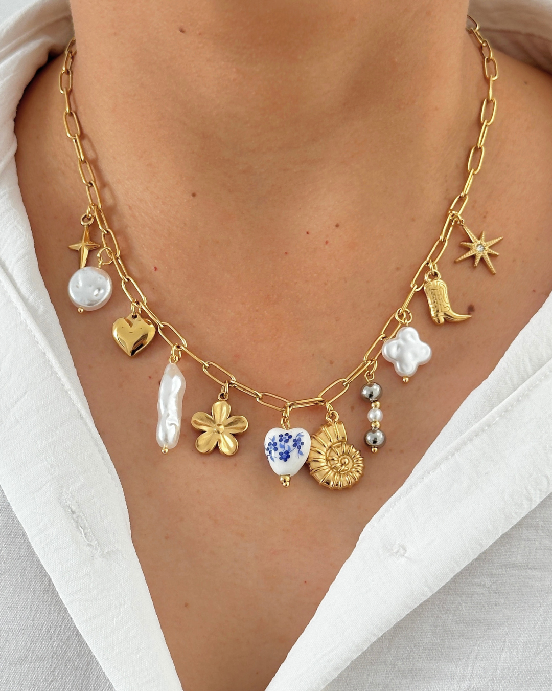 Collar - Multi charm summer