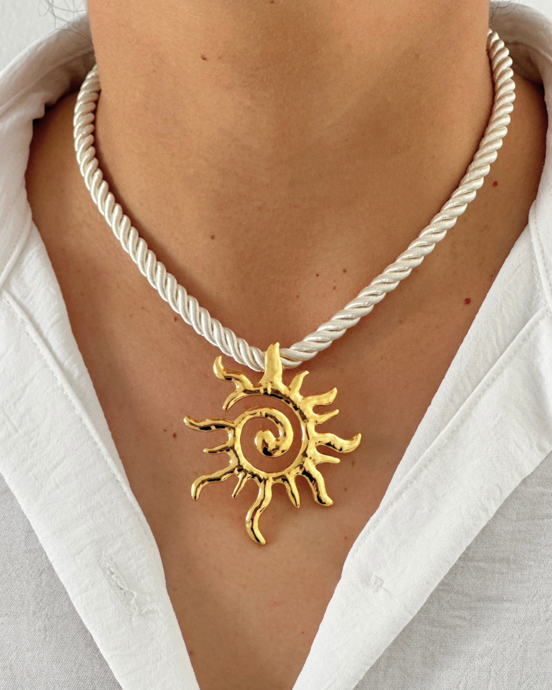 Collar - Gold Sun