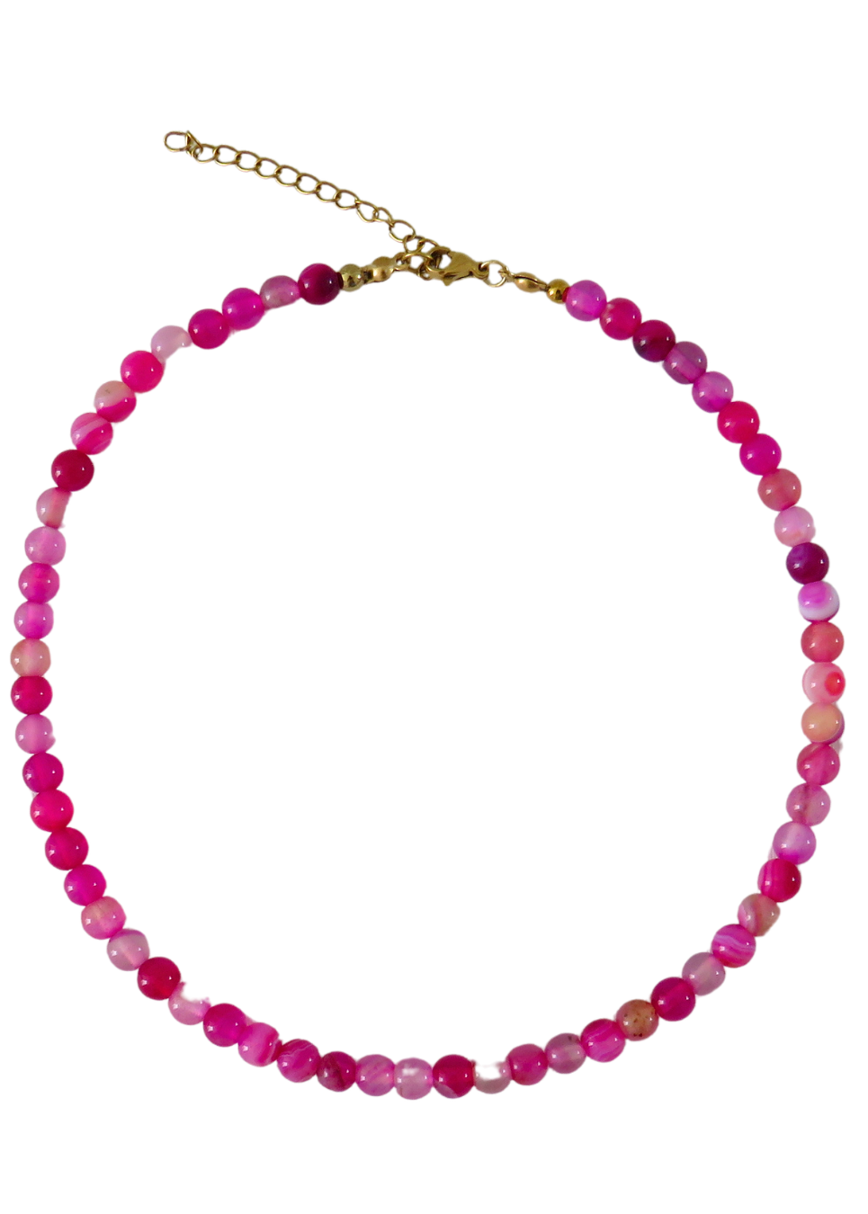 COLLAR AGATA FUCSIA