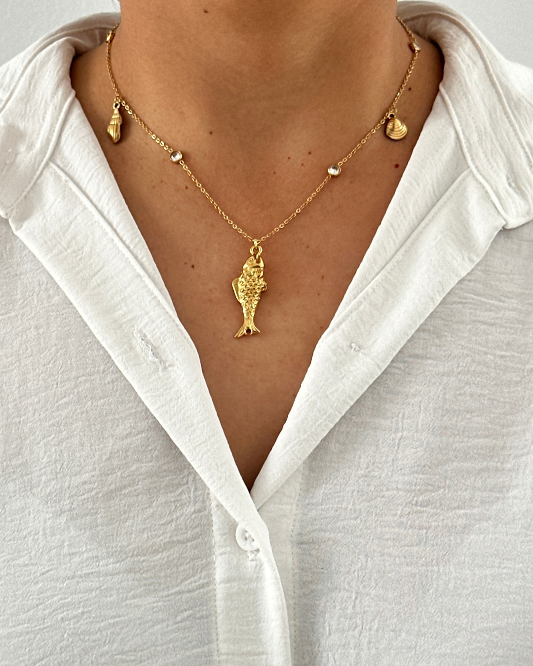 Collar - Multi charm Fish