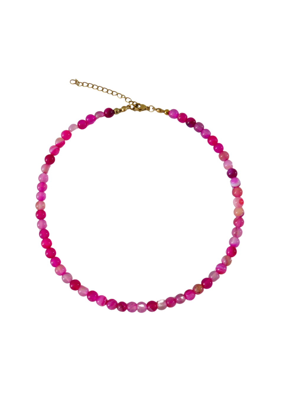 COLLAR AGATA FUCSIA