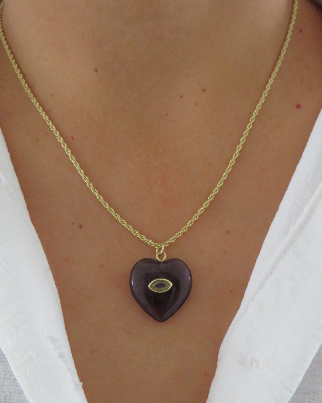 Collar cuarzo - Amatista
