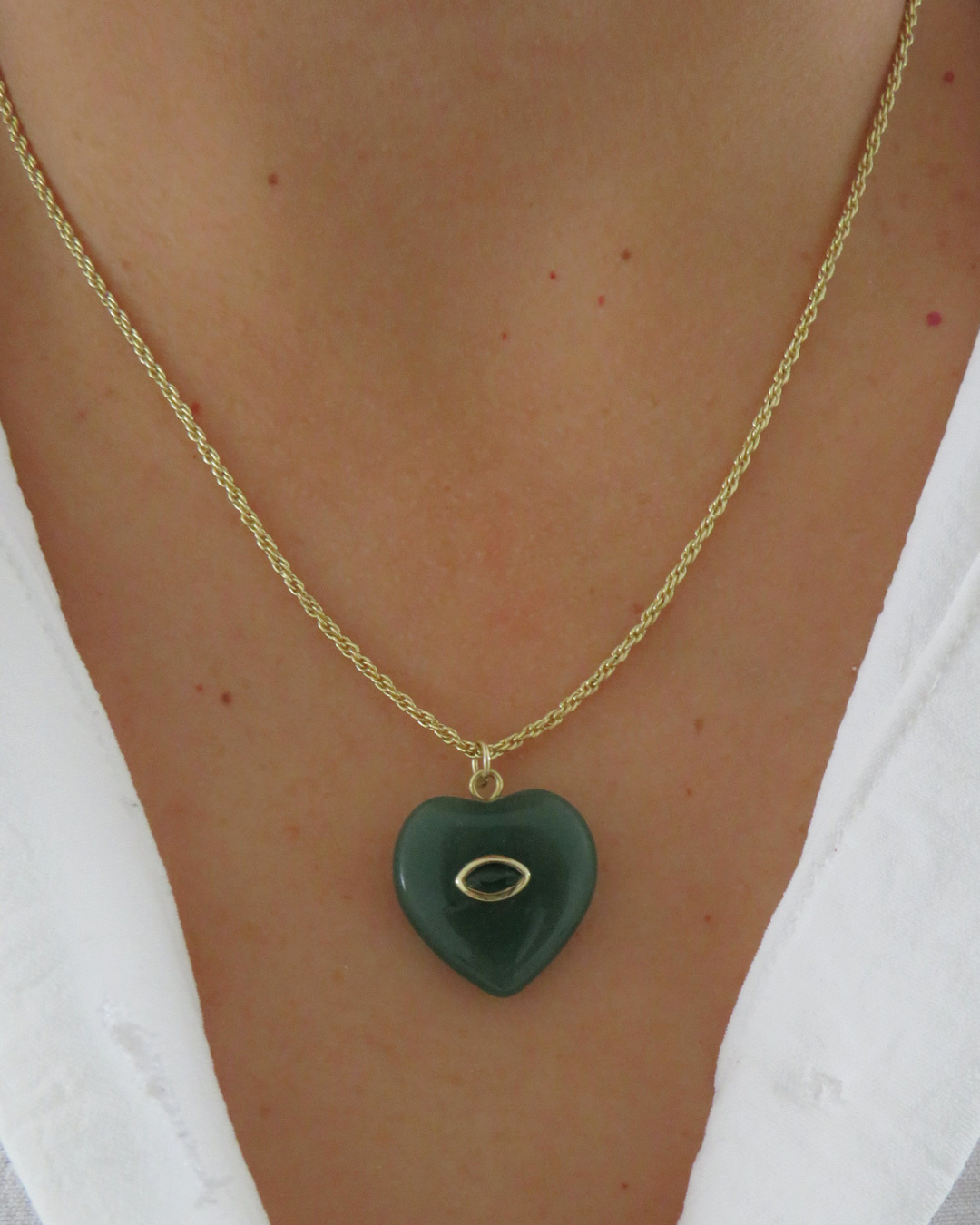 Collar cuarzo - Jade