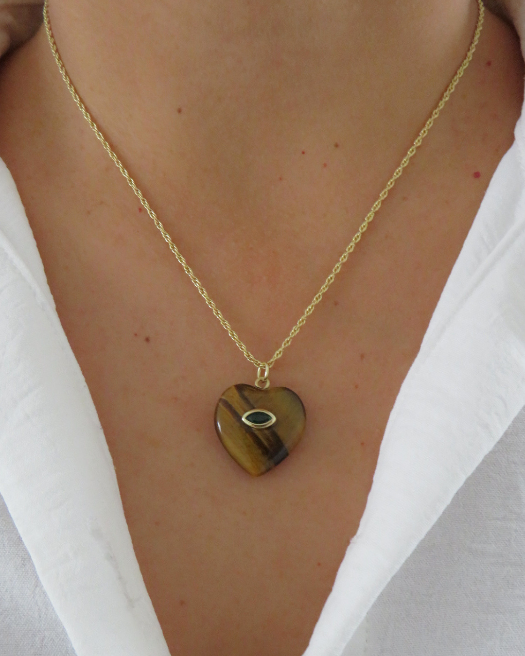 Collar cuarzo - Ojo de Tigre