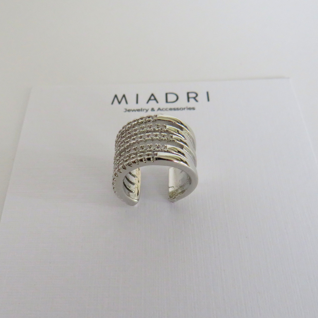 Ear cuff - Silver shine