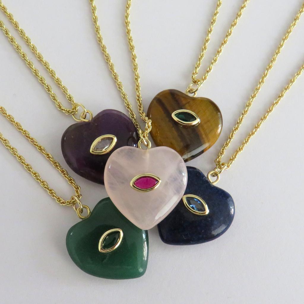Collar cuarzo - Jade