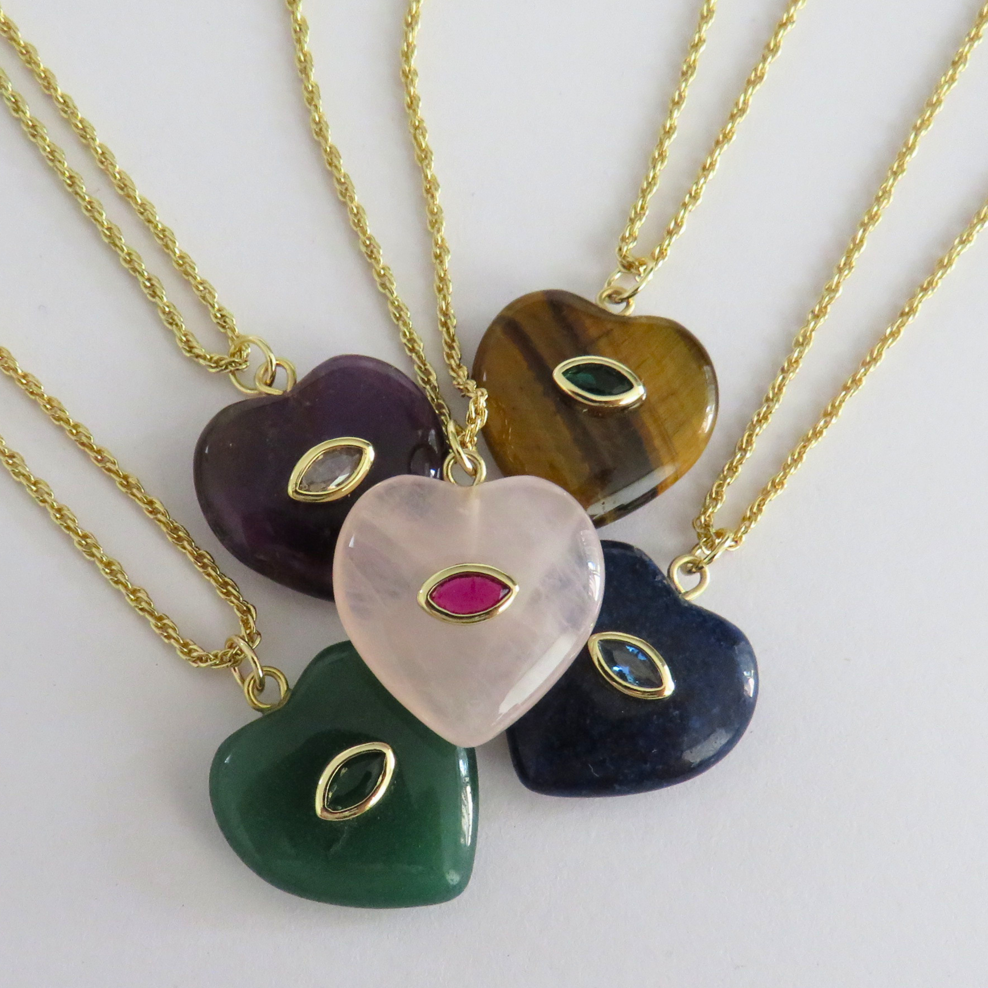 Collar cuarzo - Rosa
