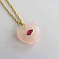 Collar cuarzo - Rosa