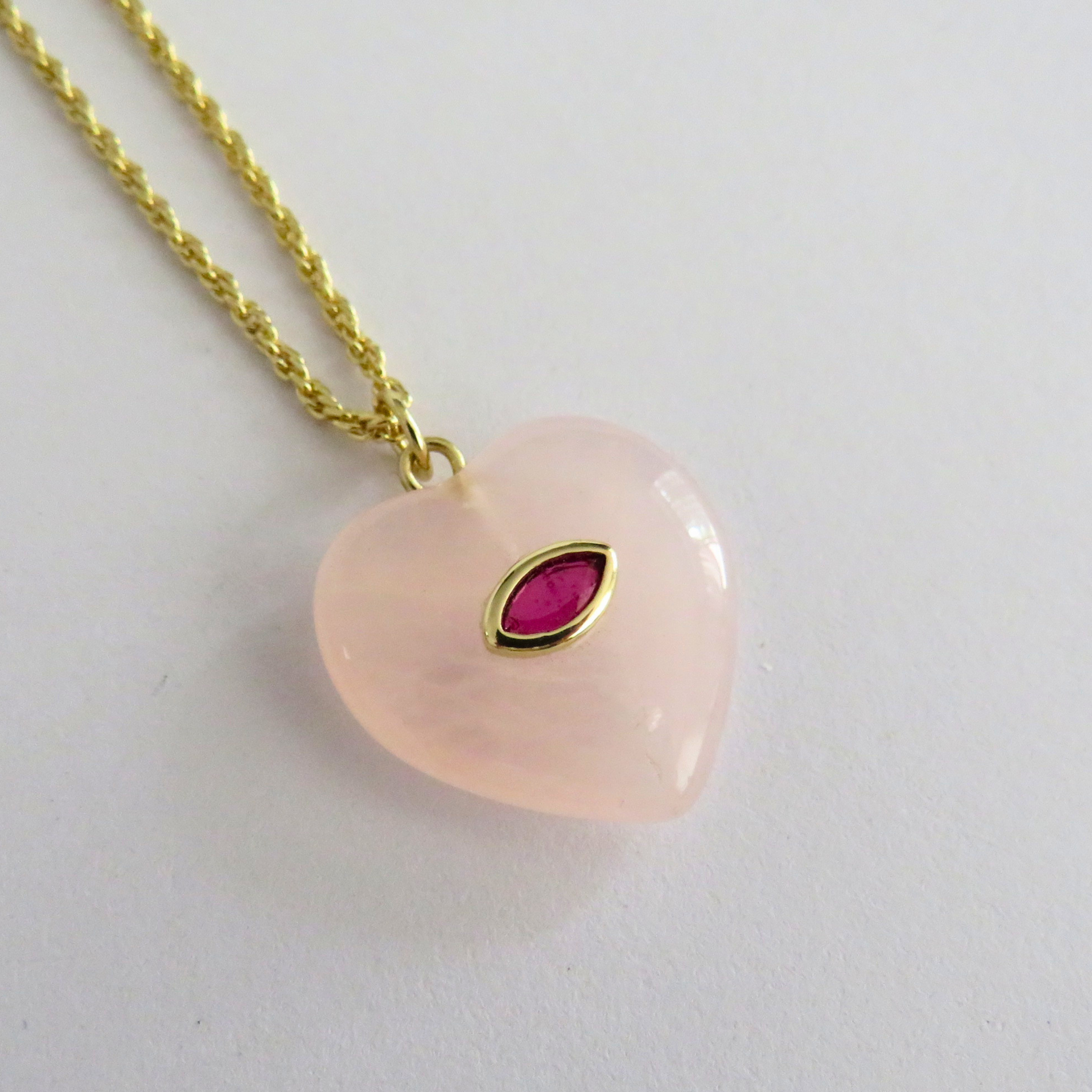 Collar cuarzo - Rosa