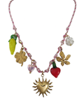 Collar - Multi charm Heart