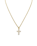 Collar - Cruz perlas