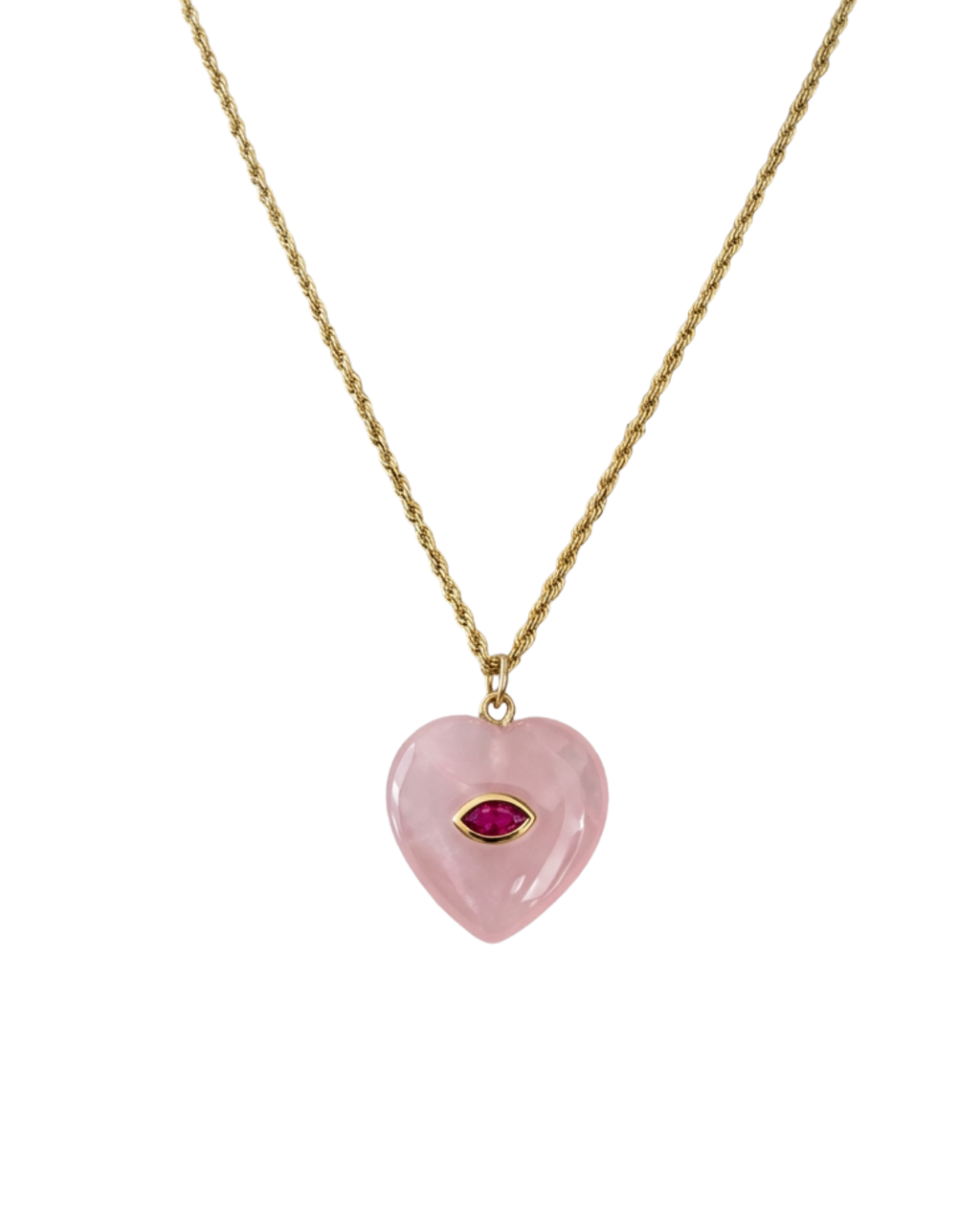 Collar cuarzo - Rosa
